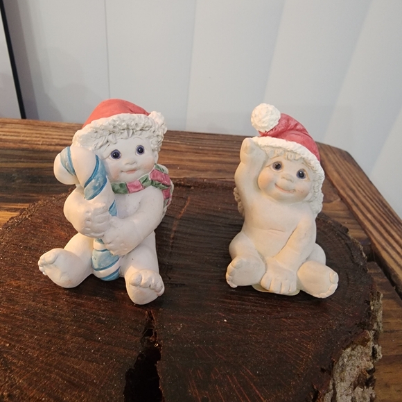 Hallmark Dreamsicle "Santa Baby" and "Candy cane" Christmas Figurines - Picture 1 of 10